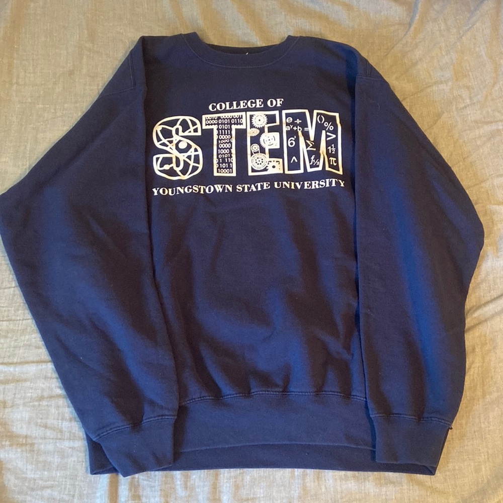 Large Youngstown State University college of STEM crewneck